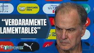 Marcelo Bielsa REACCIONA a los ACTOS VIOLENTOS tras la DERROTA de Uruguay con la Selección Colombia [upl. by Rudd]