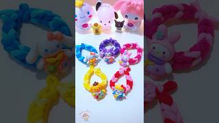 DIY sanrio bracelet set hellokitty japan sakura kuromi mymelody cinnamoroll pompompurin [upl. by Kilgore]