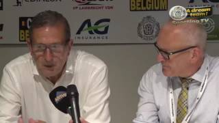 Persbabbel met Georges Leekens na KSC Lokeren  Mouscron 21 [upl. by Inahet542]