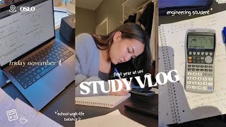 OSLO uni vlog  week in the life of a first year engineering student in Oslo at OsloMet📖💻🎧 [upl. by Einnij]