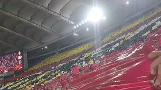 Roma  Bayer Leverkusen  Coreografia Roma [upl. by Eedrahs]