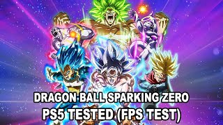 DRAGON BALL SPARKING ZERO  PS5 Tested FPS TEST [upl. by Winzler]