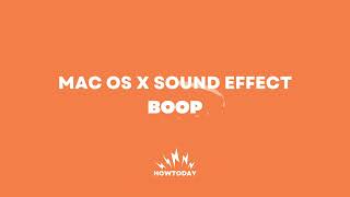 Mac OS X Sound Effect Boop [upl. by Shani444]