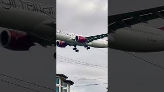 Virgin Atlantic Airbus A330941 coming from bridge town to landing 🛬 London Heathrow Airport [upl. by Nodgnal798]