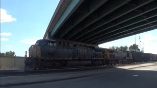 091924  CSX 397 with a P5 horn and more in Effingham Illinois [upl. by Ahsir]