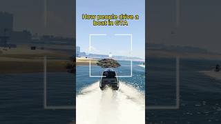 How people drive a boat in GTA V gta gta5 gtaonline gtarp gtatrolling [upl. by Gnex]