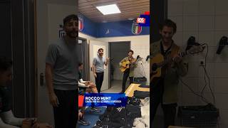 EURO2024 Rocco Hunt canta “Musica Italiana” negli spogliatoi dell’Italia prima della partita [upl. by Schatz402]