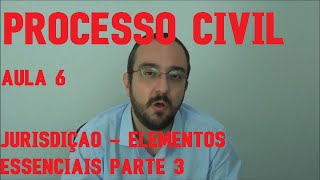 Jurisdição Elementos Essenciais parte 3  Processo Civil  Aula 6  2016 [upl. by Norton145]