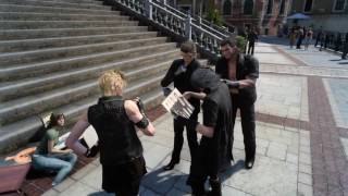 FINAL FANTASY XV  Older party in Altissia Getting your portrait drawn [upl. by Ymeraj1]