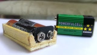 How to make a Battery Holder using popsicle sticks [upl. by Carlina823]