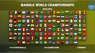 Marble World Championships S004 E05  140 CountryBalls 139 Eliminations [upl. by Ynnal]