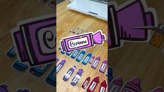 Make custom holographic stickers with cricut cricut stickers printthencut [upl. by Kannav]