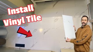 Don’t waste money on real tile  install LifeProof Vinyl Tile [upl. by Balkin606]