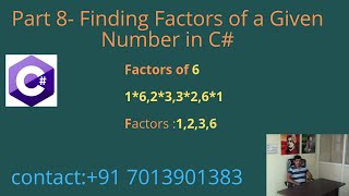 Finding Factors of a Given Number in C  Part 8 [upl. by Robyn]