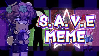 SAVE meme Trend  Ft CC Afton ccafton fnaf [upl. by Amiaj137]