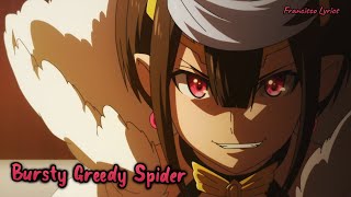 TVアニメ蜘蛛ですが、なにか？後期OP 鈴木このみ『Bursty Greedy Spider』フル歌詞付きカラオケ  So Im a SpiderSo WhatLyrics off vocal [upl. by Lynett]