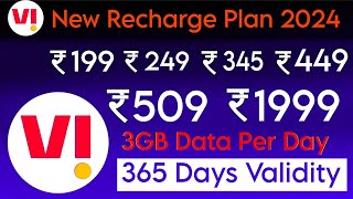 Vi new recharge plans 2024  Vi new recharge offers list 2024  vi 84 days recharge offer [upl. by Siuqram]