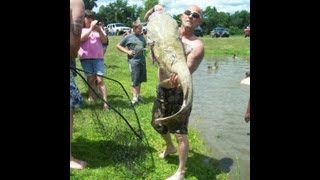 Catfish Noodling A Record Breaking Tournament You Must See [upl. by Latham]