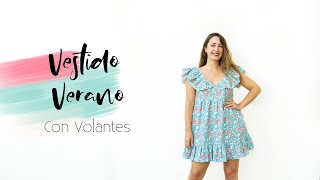 Como hacer un VESTIDO de VERANO FÁCIL DIY Lorena Gil [upl. by Ute]