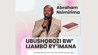 Abraham Nshimirimana UBUSHOBOZI BWIJAMBO RYIMANA [upl. by Attenyw]