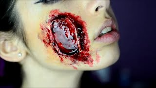 How to Liquid Latex Open Wound [upl. by Anivid]