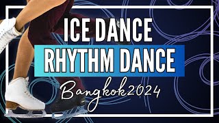 Junior Ice Dance Rhythm Dance  Bangkok 2024  JGPFigure [upl. by Rubinstein]