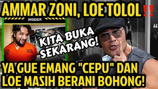 AMMAR ZONI GUE BONGKAR YA‼️DAN GUE MALU PERNAH UNDANG LO‼️  Deddy Corbuzier Podcast [upl. by Meadow]