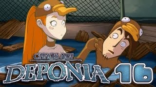 Lets Play Chaos auf Deponia 016 Deutsch HD  Frauenschläger der Herzen [upl. by Ayekan]