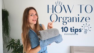 10 ORGANIZE TIPS  MINIMALISME  OPRUIM TIPS [upl. by Tap]