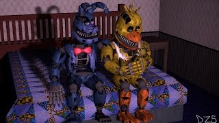 SFM FNAF Nightmare Bonnie x Nightmare Chica [upl. by Anetta]