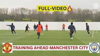 🔴 𝐉𝐔𝐒𝐓 𝐈𝐍✅ANTONY AMAD RASHFORD MAINO YORO TRAINING AHEAD MAN CITY [upl. by Aenea]