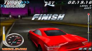 Miniclip Turbo Racing Shockwave Game Gameplay [upl. by Nereen]