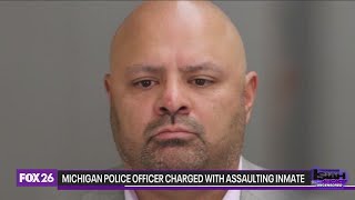 Michigan police officer charged with assaulting jail inmate [upl. by Lonny736]