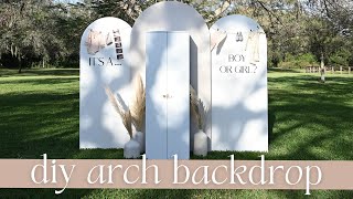 DIY Foldable Arch Party Backdrop Tutorial [upl. by Coletta]