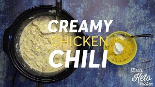 Keto Chicken ChiliCreamy Delicious Low Carb Chicken Chili Easy [upl. by Hose54]