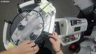 POV Badminton Stringing  Nanoflare 800Pro no talking 4 knots [upl. by Biel]