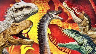 AVENTURA JURÁSICA GENIAL LOS DINOSAURIOS CARNÍVOROS ATACAN AL DIPLODOCUS [upl. by Aneehsak]