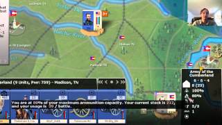 AGEODs Civil War 2  Tutorial Basic Rules Part 4 force information on the bottom right [upl. by Cotter]