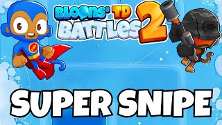 Super Sniper OP Bloons TD Battles 2 GOATZ [upl. by Sang161]