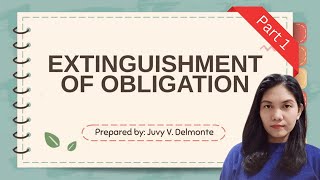 Business Law  Extinguishing of Obligation part 1 [upl. by Bobbe]