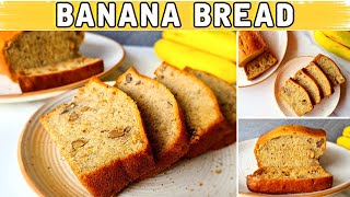 Moist Eggless Banana Bread Recipe  Our Familys Favorite Soft and Tasty Banana Bread  QuiCreations [upl. by Hill]