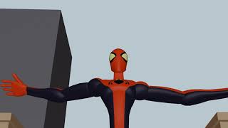 SPIDERMAN SANDSTORM ANIMATED FAN FILMSWING SCENE TEST [upl. by Akeme269]