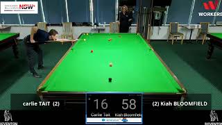 2023 REVENTON HAT TRICK 3 Snooker Tournament Carlie TAIT vs Kiah BLOOMFIELD [upl. by Agon]