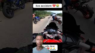 😱Live accident automobile liveaccdient motovlog almostcrashed rider accidentreport dukestunt [upl. by Betta]