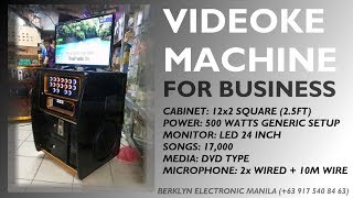 Portable Videoke 12x2 Square 500watts Platinum Reyna 3 LED 24  Berklyn Electronics Manila [upl. by Orji]