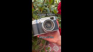 iPhone 15 Pro vs Fujifilm X100VI [upl. by Leanahtan]