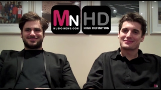 2Cellos Interview  MusicNewscom 2CELLOSlive [upl. by Suillenroc]