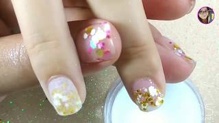 😍 Encapsulado de uñas naturales con Dip system  Uñas sin monomero [upl. by Kitti]