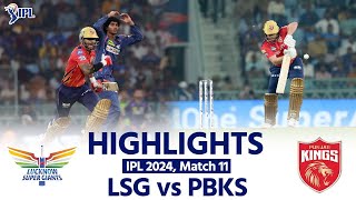 LSG vs PBKS IPL 2024 Lucknow vs Punjab Today Full Match Highlights  IPL 2024 Match Highlights [upl. by Erminia138]