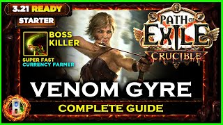 PoE 321 CRUCIBLE STARTER VENOM GYRE DEADEYE  PATH OF EXILE CRUCIBLE  POE BUILDS [upl. by Lorilee882]